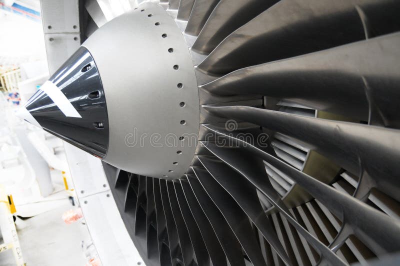 Jet engine blades stock photo. Image of golden, engineering 21810772