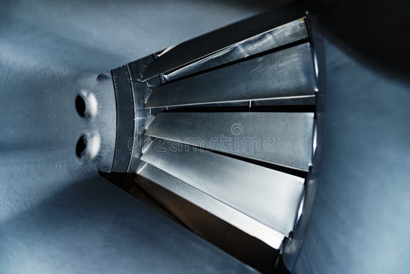 Jet Engine Fan Blades from the Inside Stock Image Image of electricity, fuel 217209321