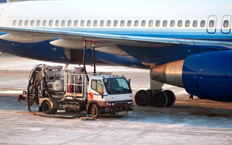 Jet fueling up stock photo. Image of airport, transportation 8052194
