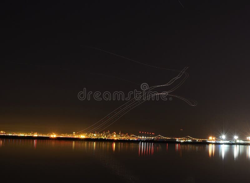 Jet Planes Taking Off At Oakland Airport