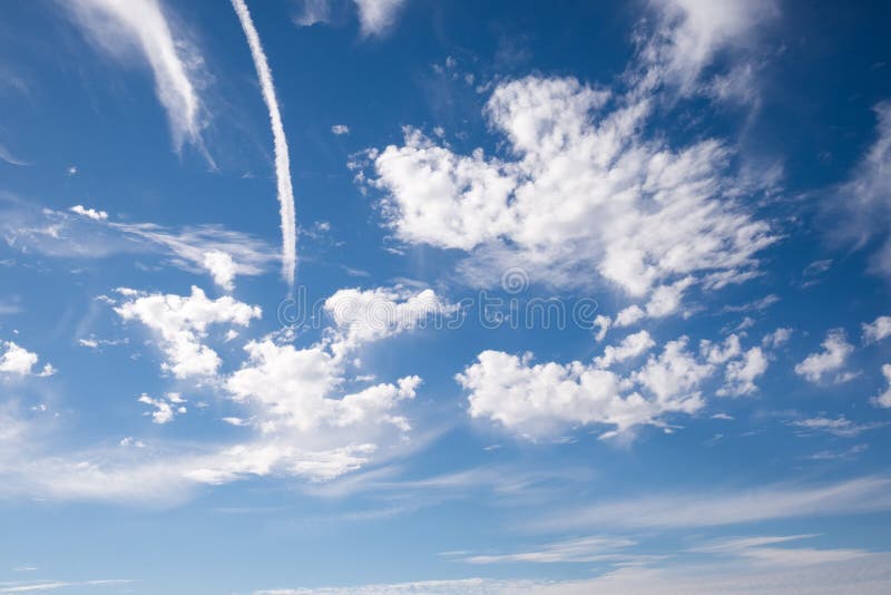 Jet smoke and blue sky stock image. Image of skydiving - 73881433
