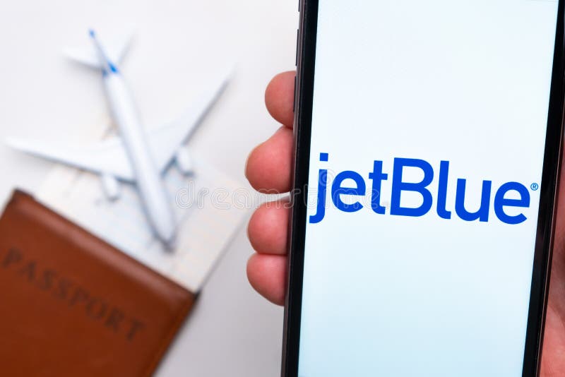 JetBlue Airline Application is Displayed on the Smartphone Screen