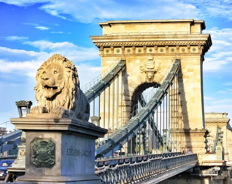 jetez un pont sur Budapest Hongrie à chaînes