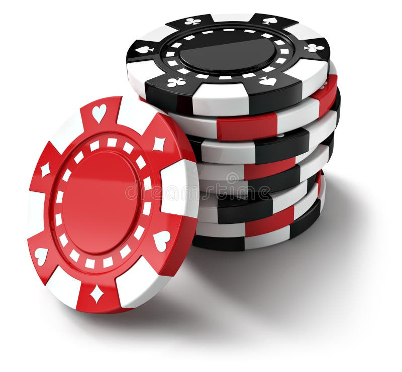 Ensemble De Jetons De Poker De Casino 3d