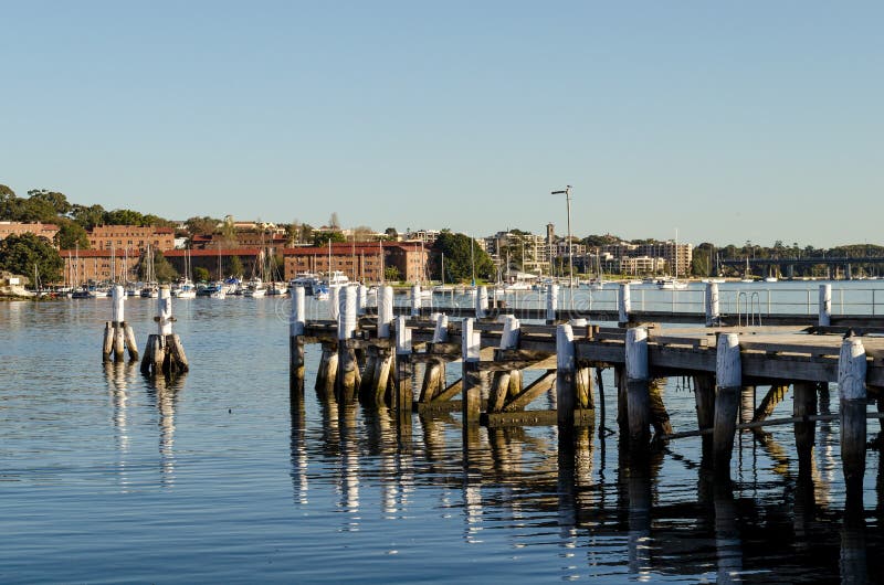 Jetty denny Sydney Australia fotografia royalty free Jetty denny Sydney Australia fotografia royalty free