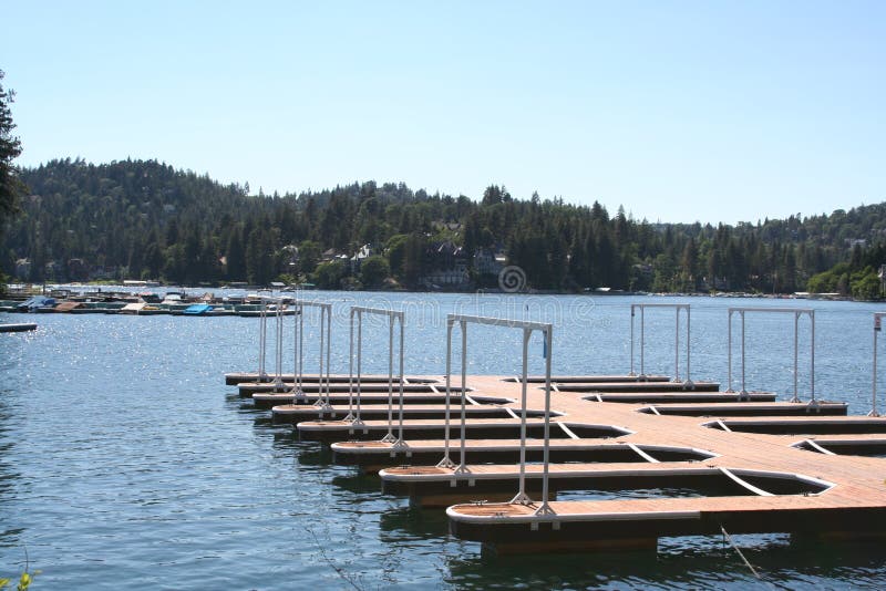 Lake Arrowhead Dock stock image. Image of sport, natural - 517765