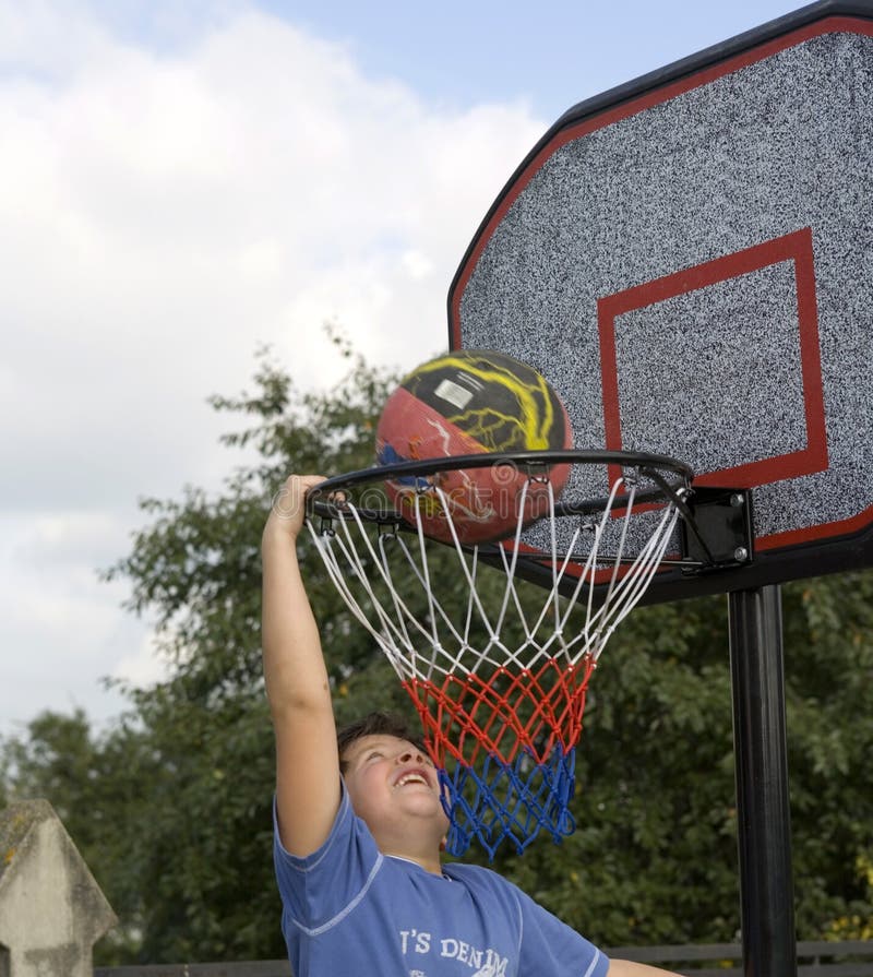 Active boy game of basketball. Active boy game of basketball