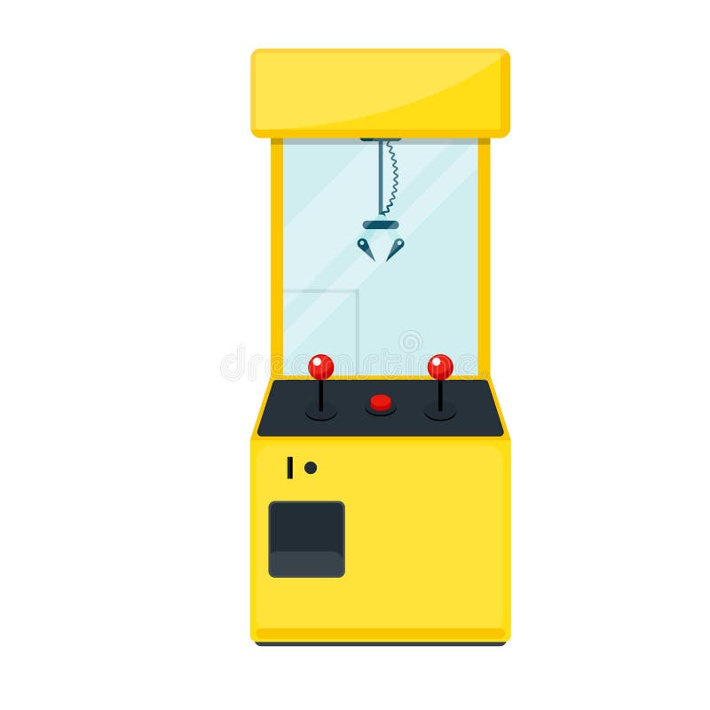 Jeu de machine de grue de griffe illustration de vecteur Jeu de machine de grue de griffe illustration de vecteur