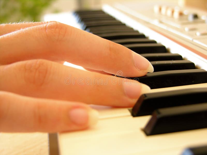 Jeu du piano photo stock Jeu du piano photo stock