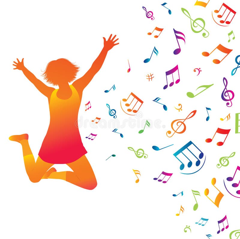 Jeune femme active. illustration stock