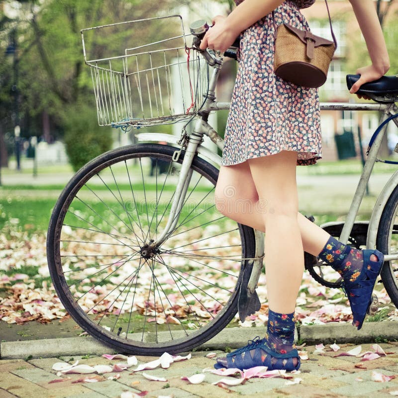 femme en bicyclette