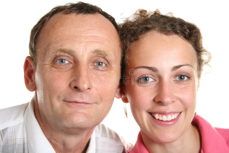 Jeune femme et son père image stock Jeune femme et son père image stock