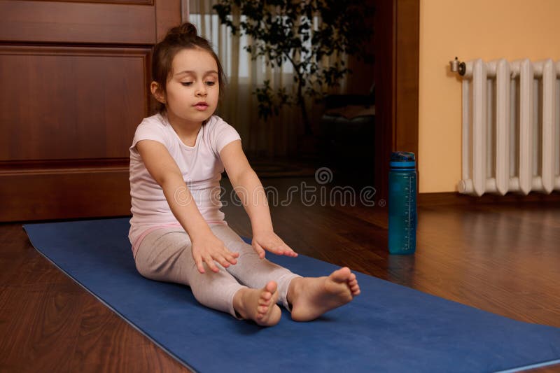 Tapis de yoga pour enfants Tapis de yoga imprimé dessin animé pour enfants  – Tapis