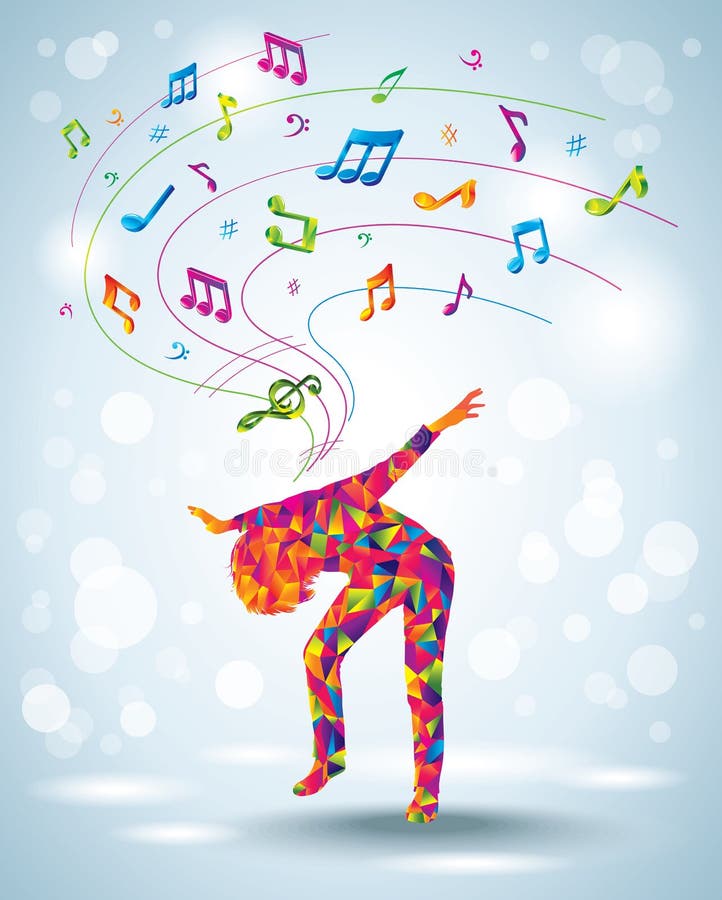 Jeune fille de danse illustration de vecteur