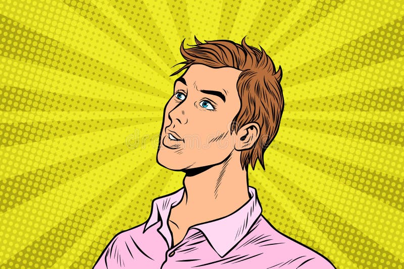 Jeune homme bel dans la chemise rose illustration libre de droits Jeune homme bel dans la chemise rose illustration libre de droits