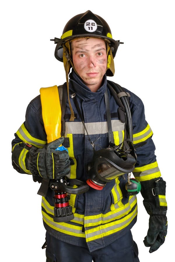 travail pompier avec casque. produire ai 23115534 Photo de stock