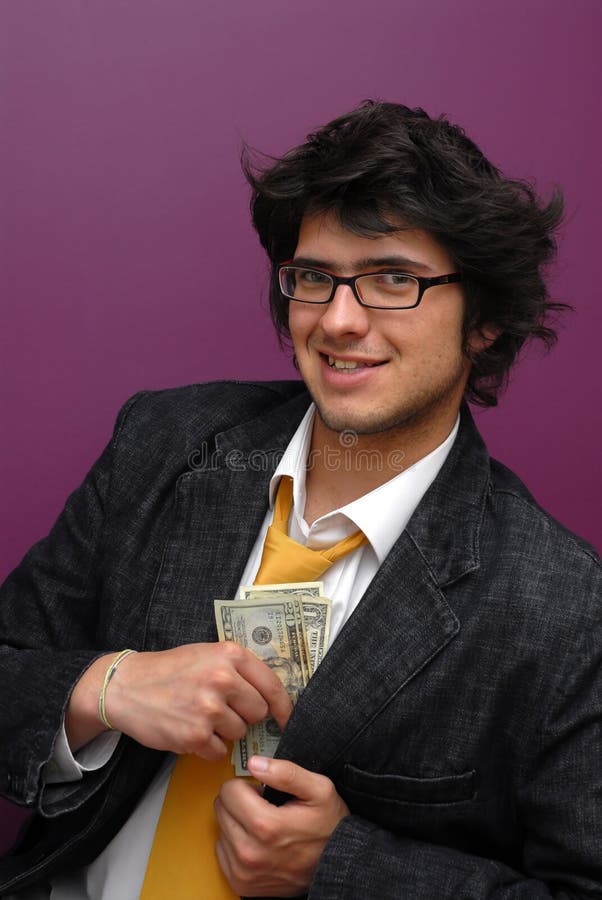 Jeune homme d'affaires photo stock Jeune homme d'affaires photo stock