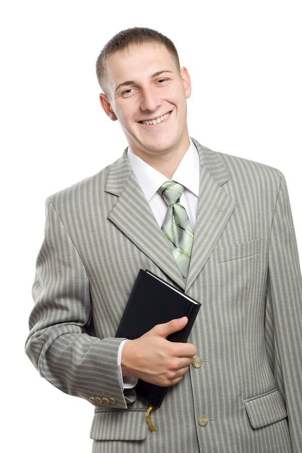 Jeune homme d'affaires de sourire adulte photographie stock Jeune homme d'affaires de sourire adulte photographie stock