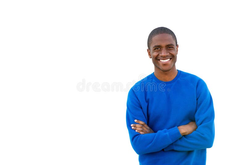 Jeune homme sportif souriant sur le fond blanc d'isolement photographie stock Jeune homme sportif souriant sur le fond blanc d'isolement photographie stock