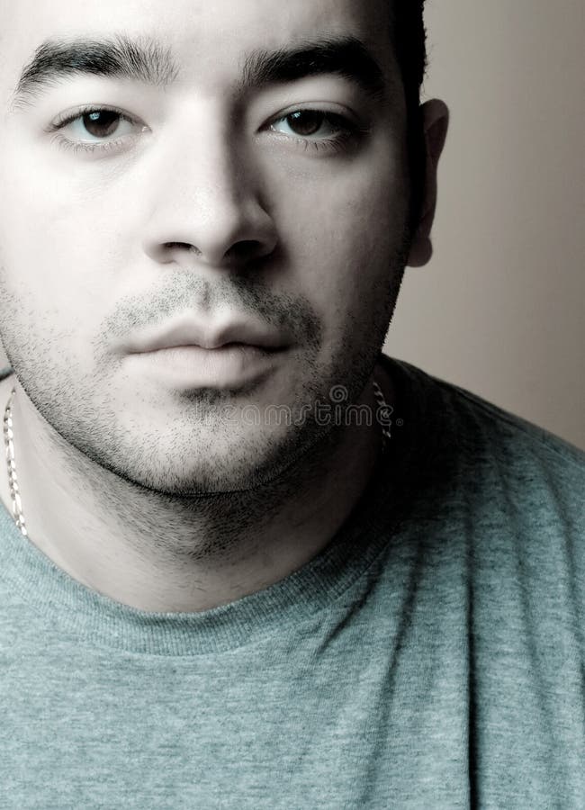 Profil Sportif De Jeune Homme En Noir Et Blanc Photo stock Image du