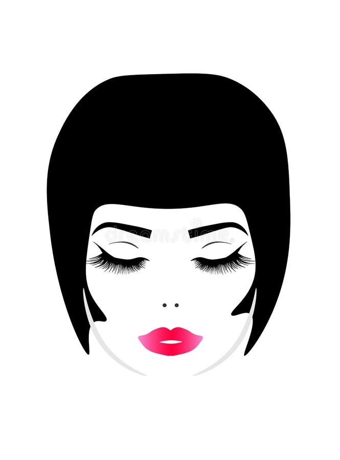 Jeune jolie femme de Web illustration stock Jeune jolie femme de Web illustration stock