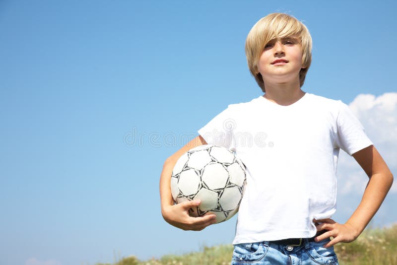 Jeune joueur de football