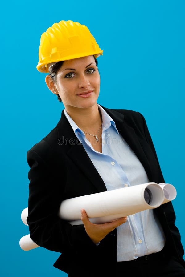 Jeunes femelles d'architecte image stock