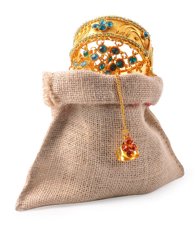 Jewel bag stock photo. Image of rope, packaging, commerce 10944944