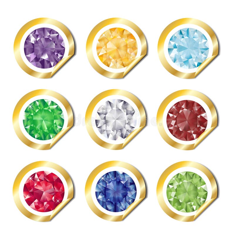 Gem Stickers Stock Illustrations – 364 Gem Stickers Stock Illustrations,  Vectors & Clipart - Dreamstime