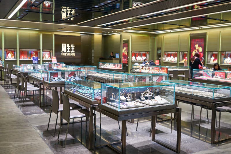 Jewellery sklep obrazy stock