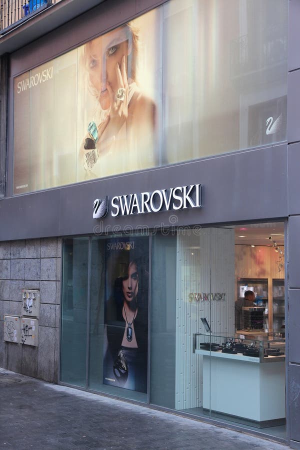Jewellery sklep - Swarovski obraz royalty free