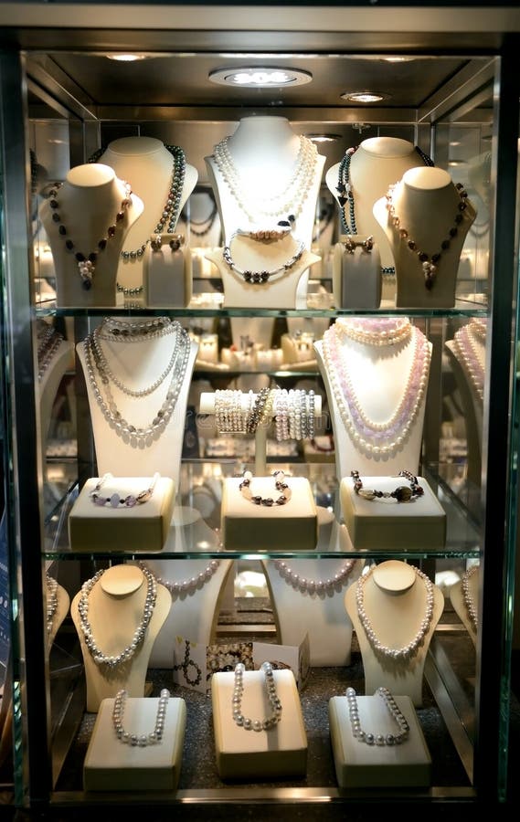Jewelries, Shop Exhibition. Stock Photo Image of jewelry, femininity