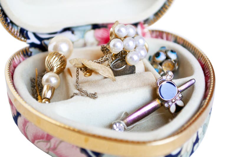 Jewelry Box Full Of Gold And Accessories Stock Image Image of frame, background 151734061