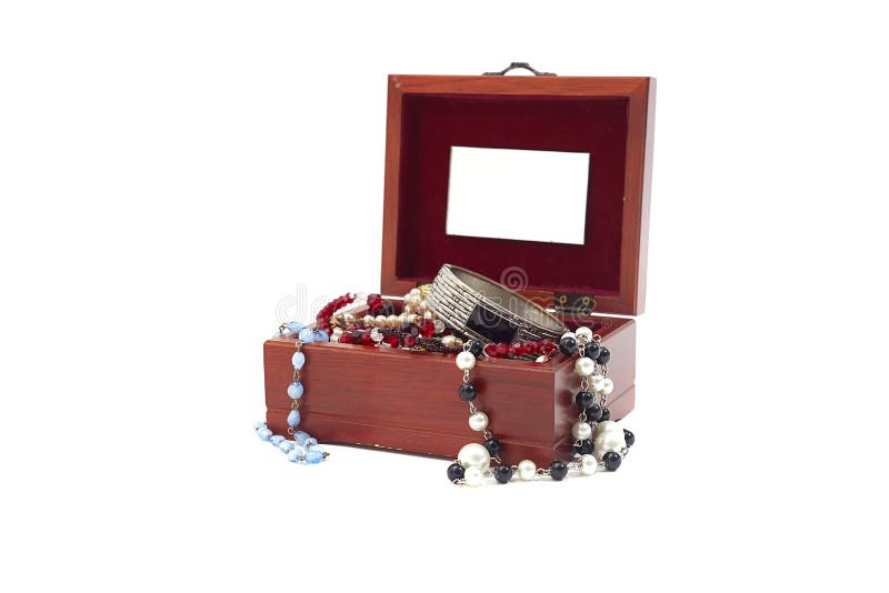 Jewelry box with jewelry stock photo. Image of luxury 30472104
