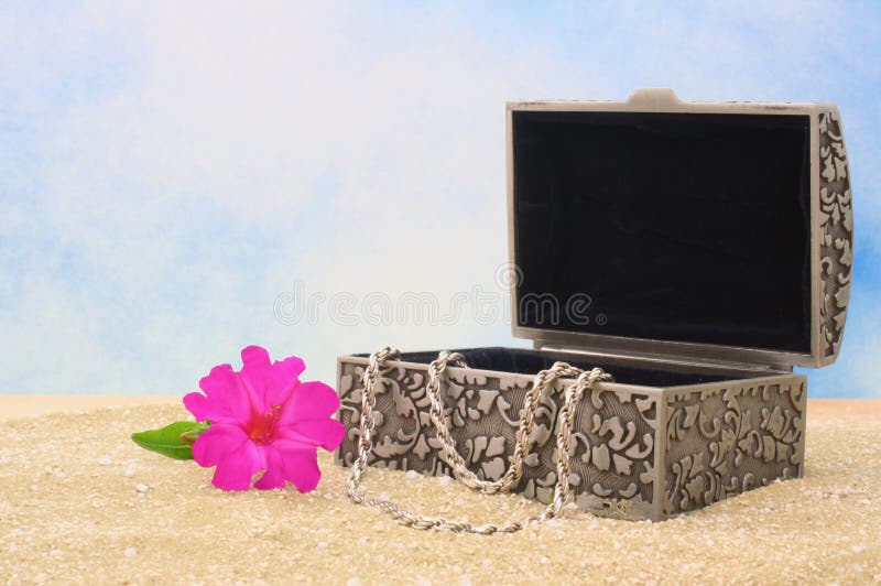 Jewelry Box on Sand