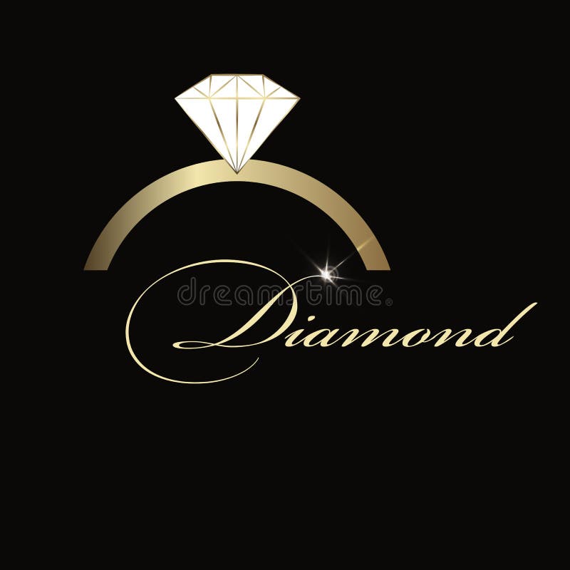 Jewelry Company Emblem. Ring Vector Logo Stock Vector Illustration of