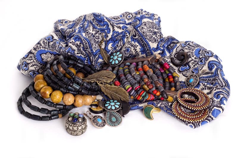 Jewelry in ethnic style stock image. Image of circle 25171761