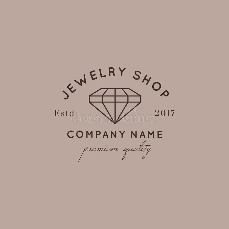 Set of Jewelry Logo Design Templates in Trendy Linear and Minimal Style ...