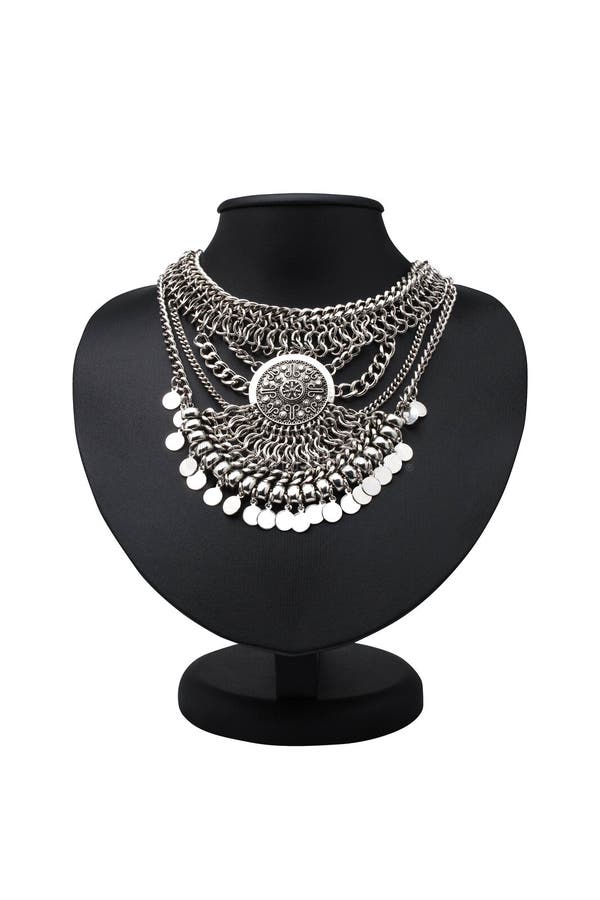 Jewelry on a mannequin stock photo. Image of woman, mannequin 67867570