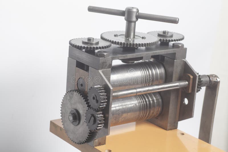 Jewelry Rolling Mill Tool Press Stock Photo Image of machine