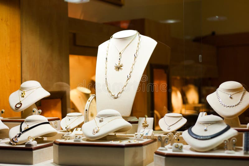 Luxury jewelry show stock image. Image of platinum, necklace 31954783