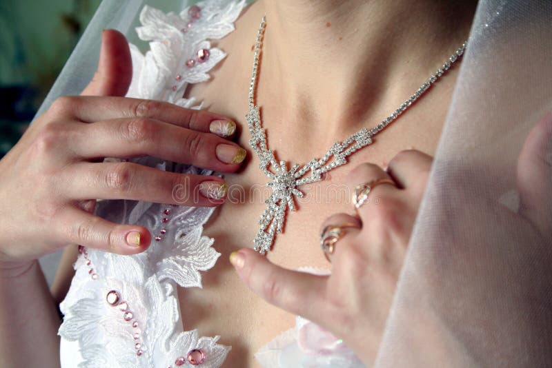 Jewelry of young bride