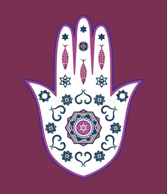 Hamsa Hand Blue Stock Illustrations – 589 Hamsa Hand Blue Stock ...