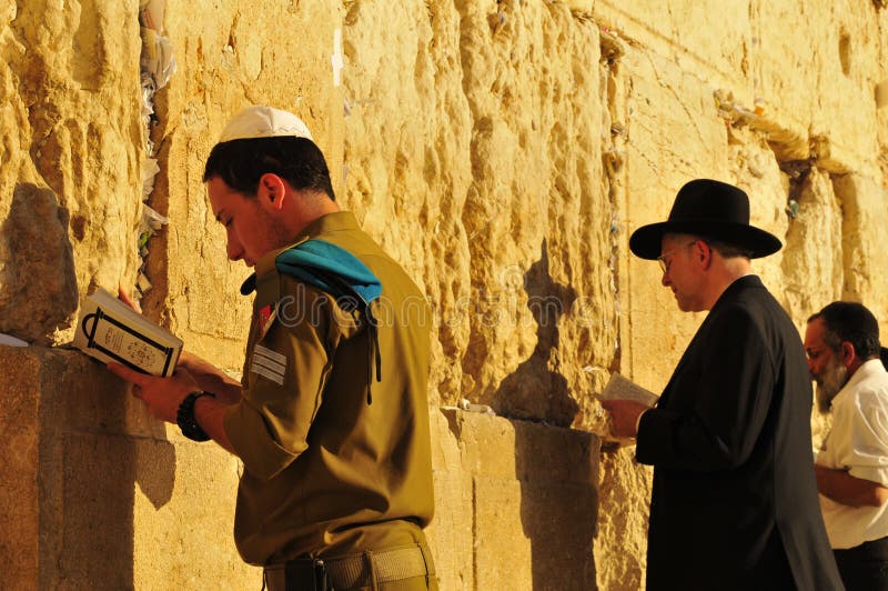 Jewish men praying stock image Jewish men praying stock image