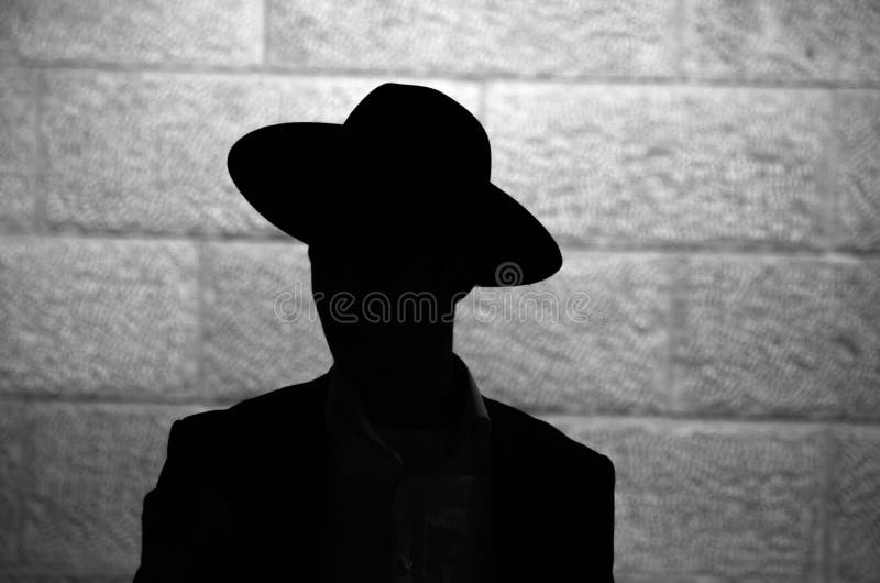 Jewish orthodox silhouette