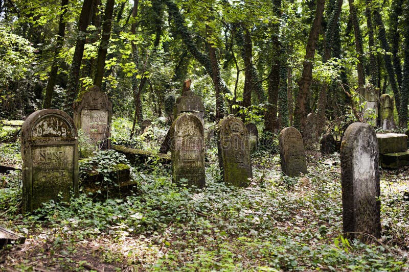 Jewish Tombs in very old cemetery royalty free stock photo Jewish Tombs in very old cemetery royalty free stock photo