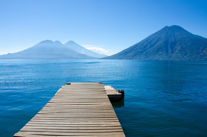 Lake Atitlan in Guatemala in the maya mountains. Lake Atitlan in Guatemala in the maya mountains