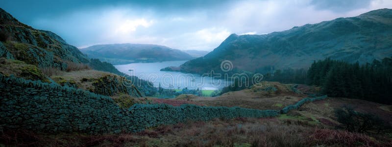 jezioro ullswater angielski komunalne fotografia royalty free jezioro ullswater angielski komunalne fotografia royalty free