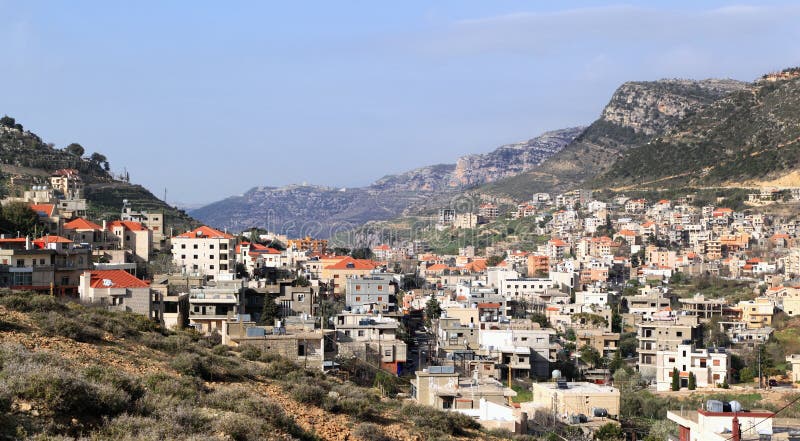 The village of Jezzine in southern lebanon. The village of Jezzine in southern lebanon