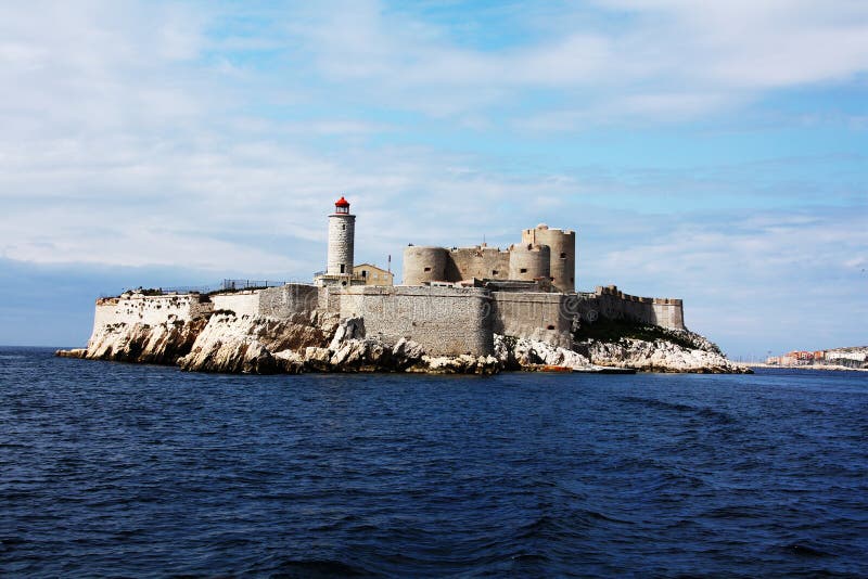 Island if in the sea near the Marseille. Island if in the sea near the Marseille